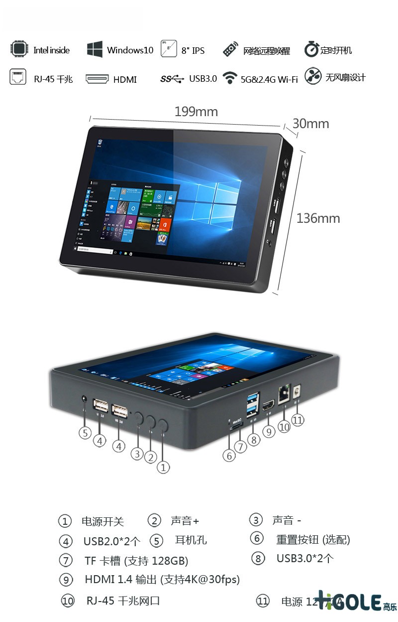 Linux工業平板電腦